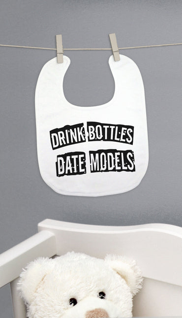 Drink Bottles Date Models Funny Baby Bib Gift | Sarcastic ME