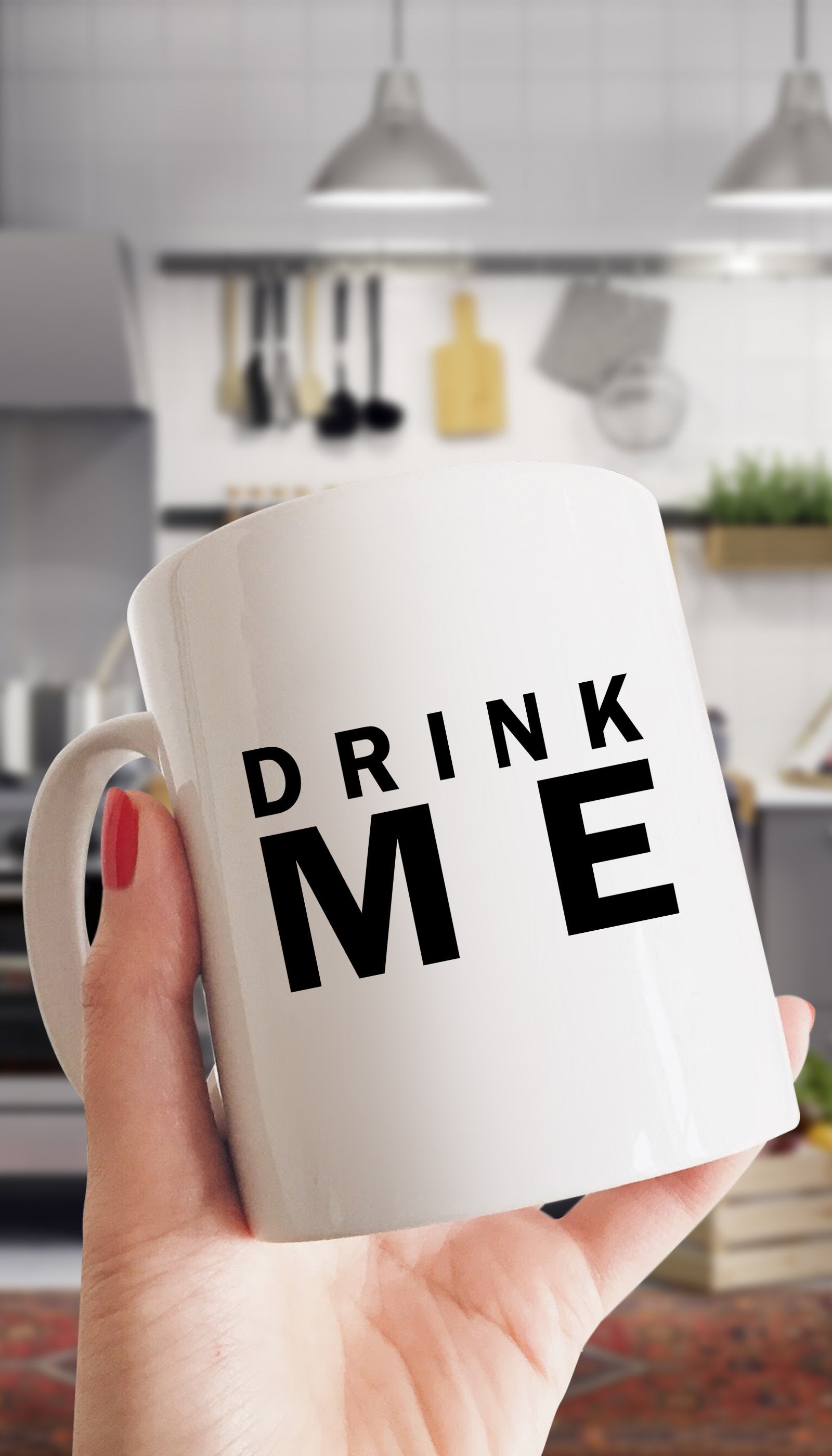 Drink Me White Mug | Sarcastic Me