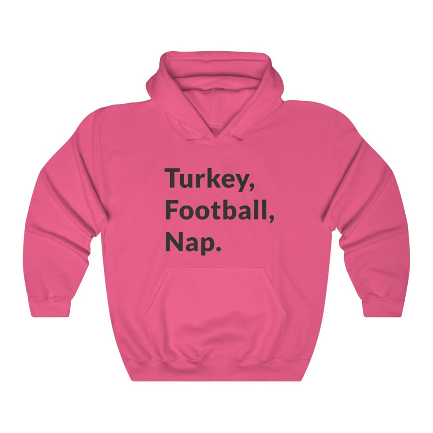 Turkey, Football, Nap Hooded Sweatshirt