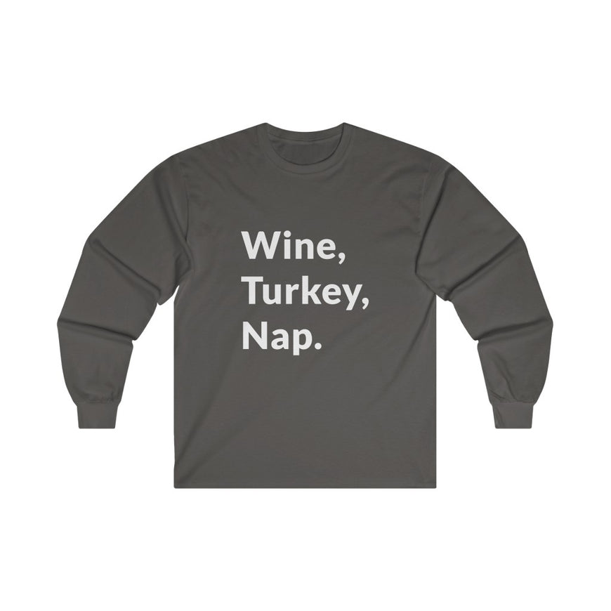 Wine, Turkey, Nap Long Sleeve Tee
