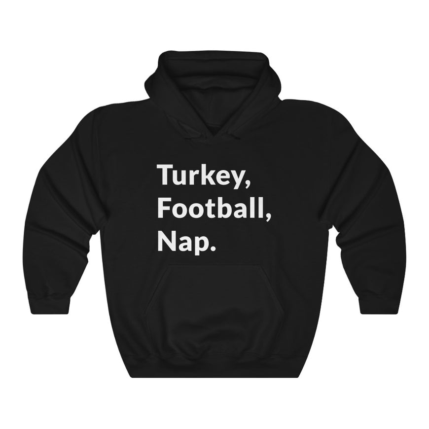 Turkey, Football, Nap Hooded Sweatshirt