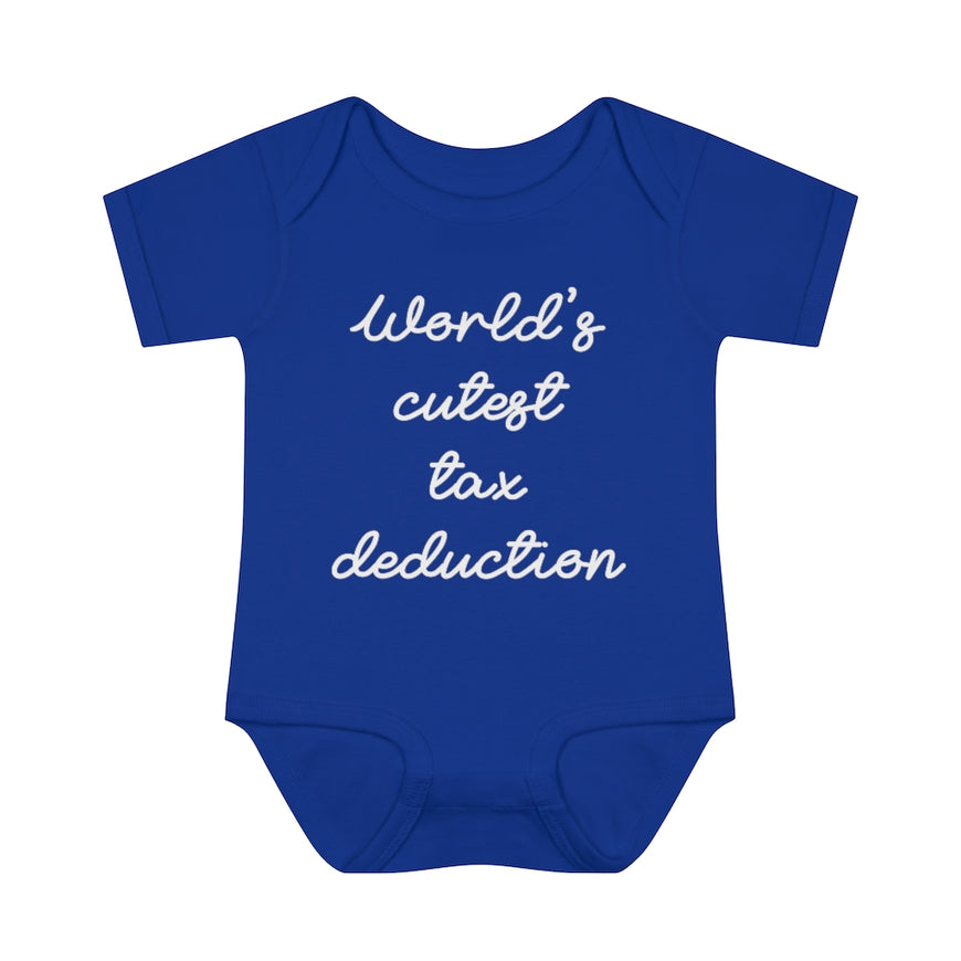 Cute Tax Deduction Infant Onesie