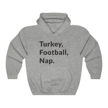 Turkey, Football, Nap Hooded Sweatshirt