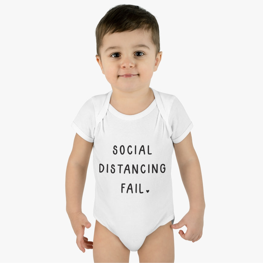 Social Distancing Fail Infant Onesie