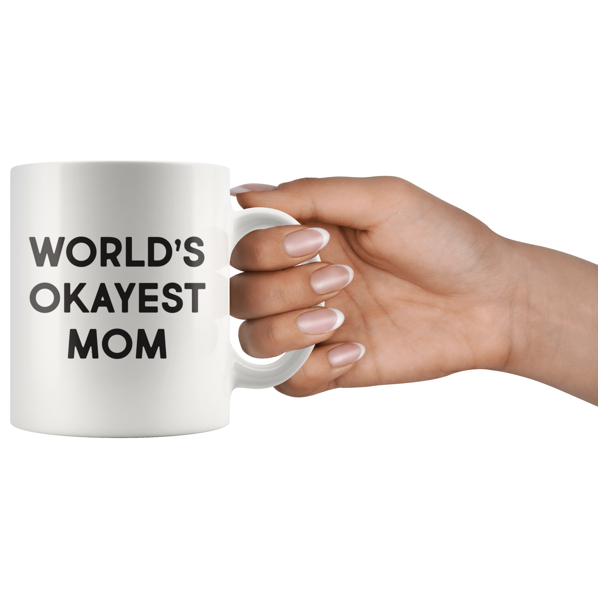 World's Okayest Mom Coffee Mug