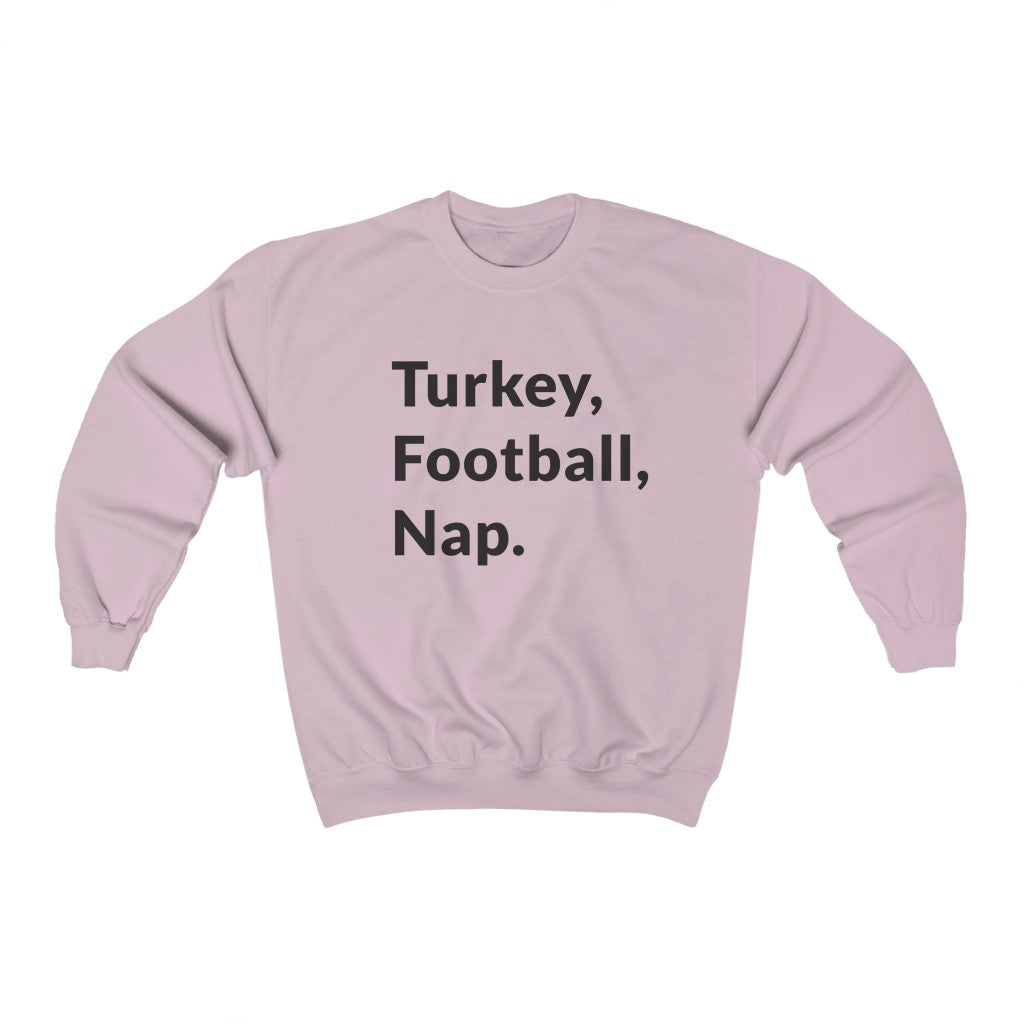 Turkey, Football, Nap Crewneck Sweatshirt