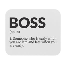 Boss (Noun) Mouse Pad