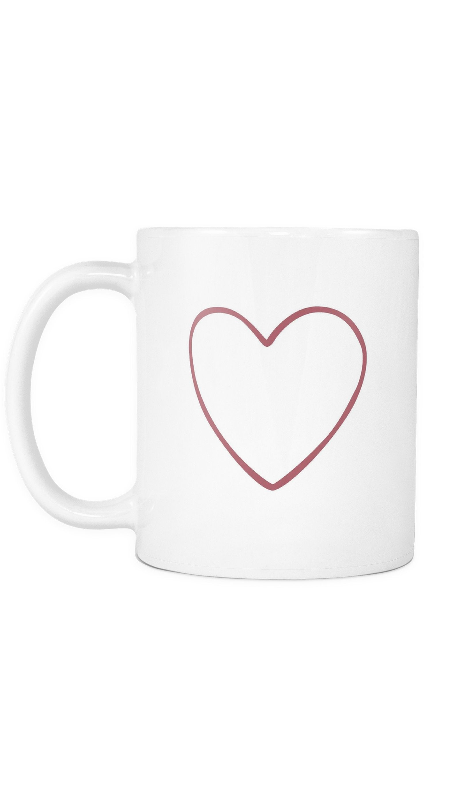 Heart White Mug | Sarcastic Me