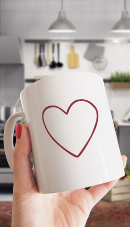 Heart White Mug | Sarcastic Me