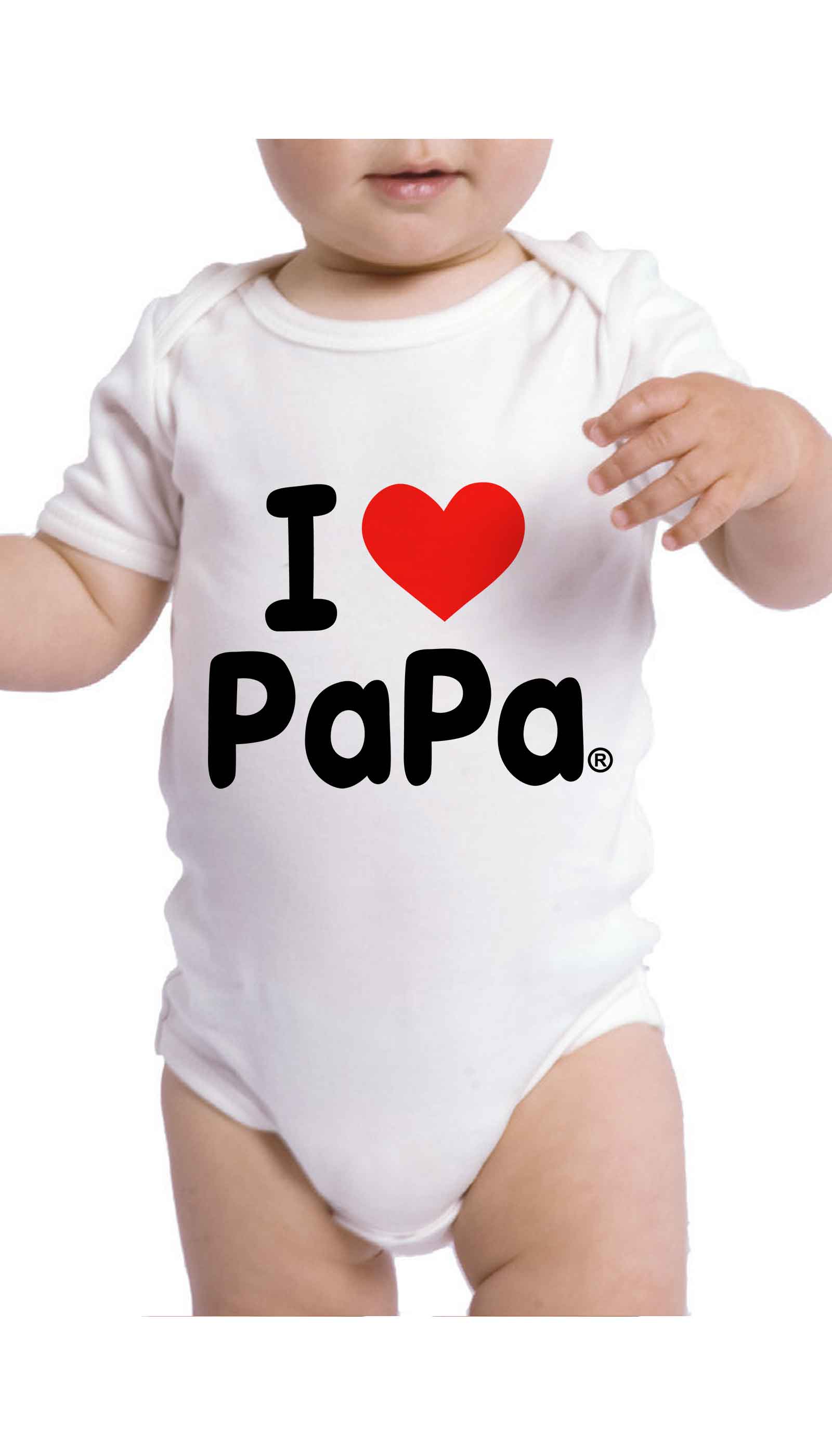 I Love Papa Cute & Funny Baby Infant Onesie | Sarcastic ME