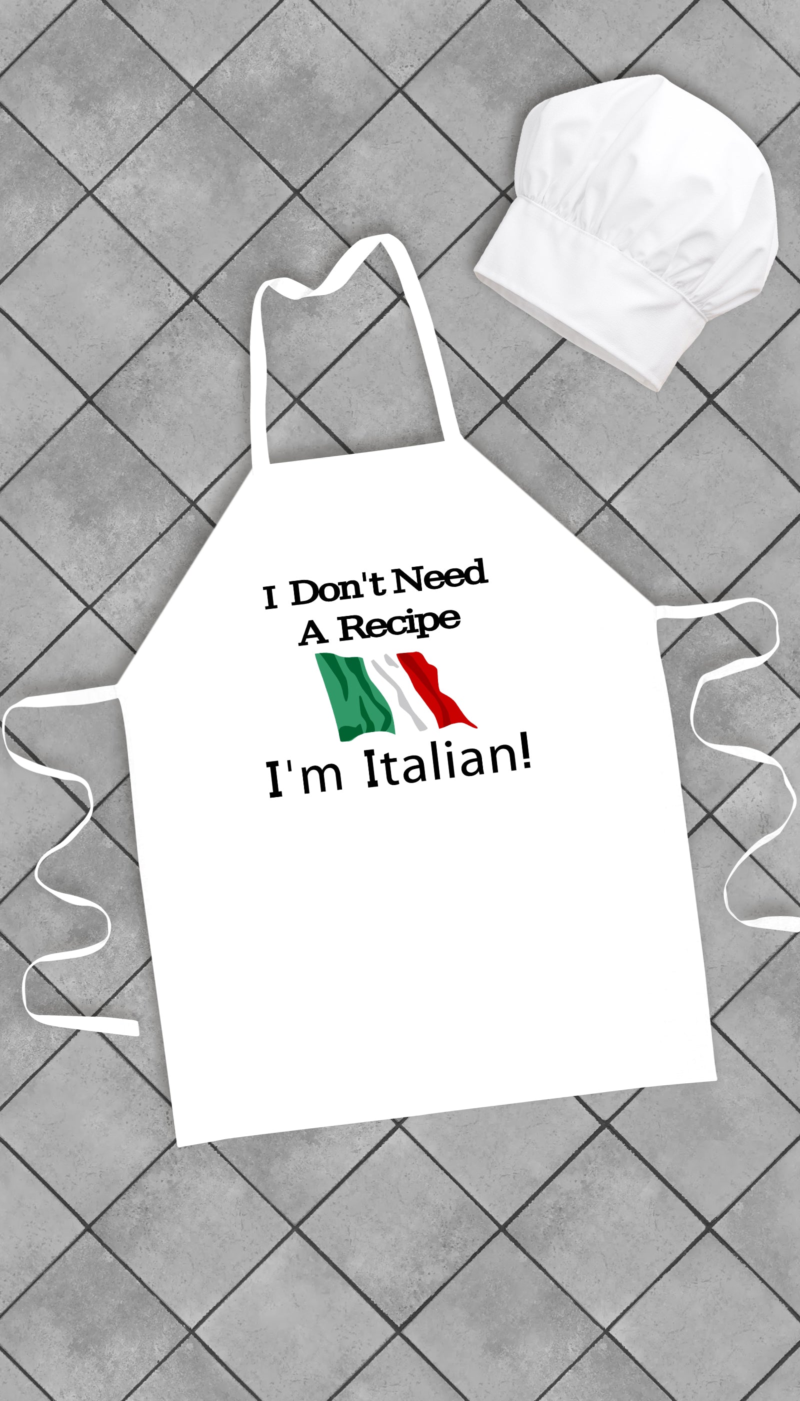 I Don't Need A Recipe I'm Italian Funny Kitchen Apron | Sarcastic Me