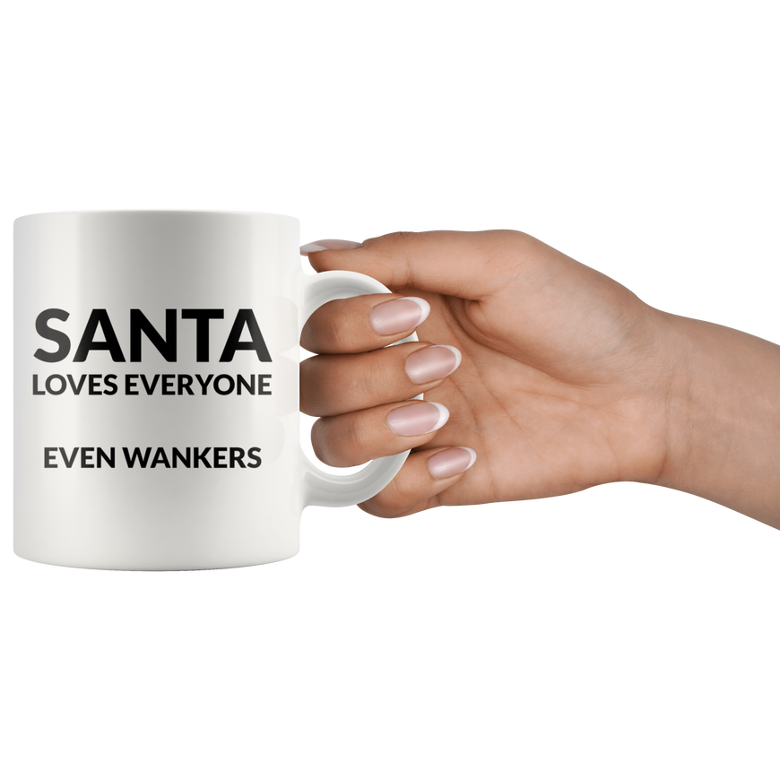 Santa Loves Everyone Coffee Mug