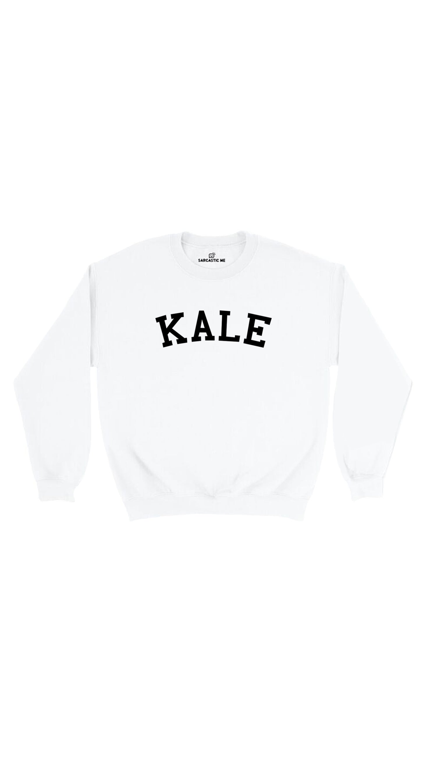 Kale White Unisex Pullover Sweatshirt | Sarcastic Me