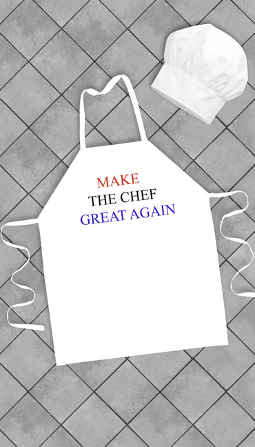 Make The Chef Great Again Funny Kitchen Apron | Sarcastic Me