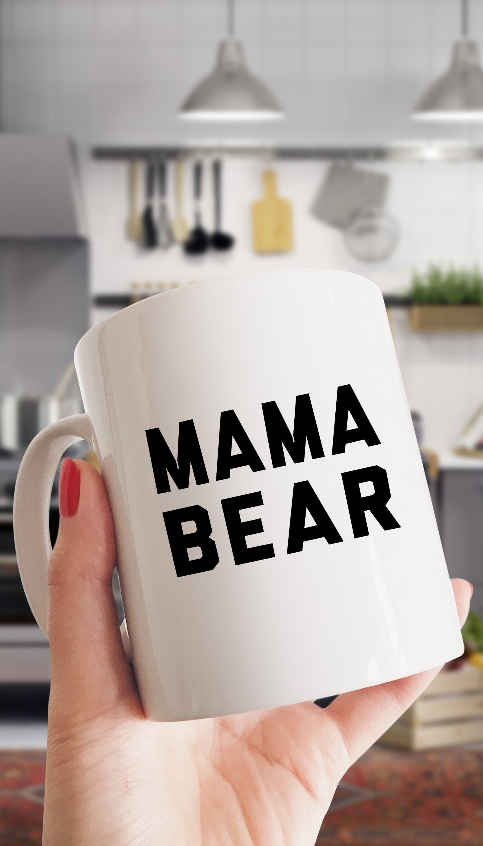 Mama Bear White Mug