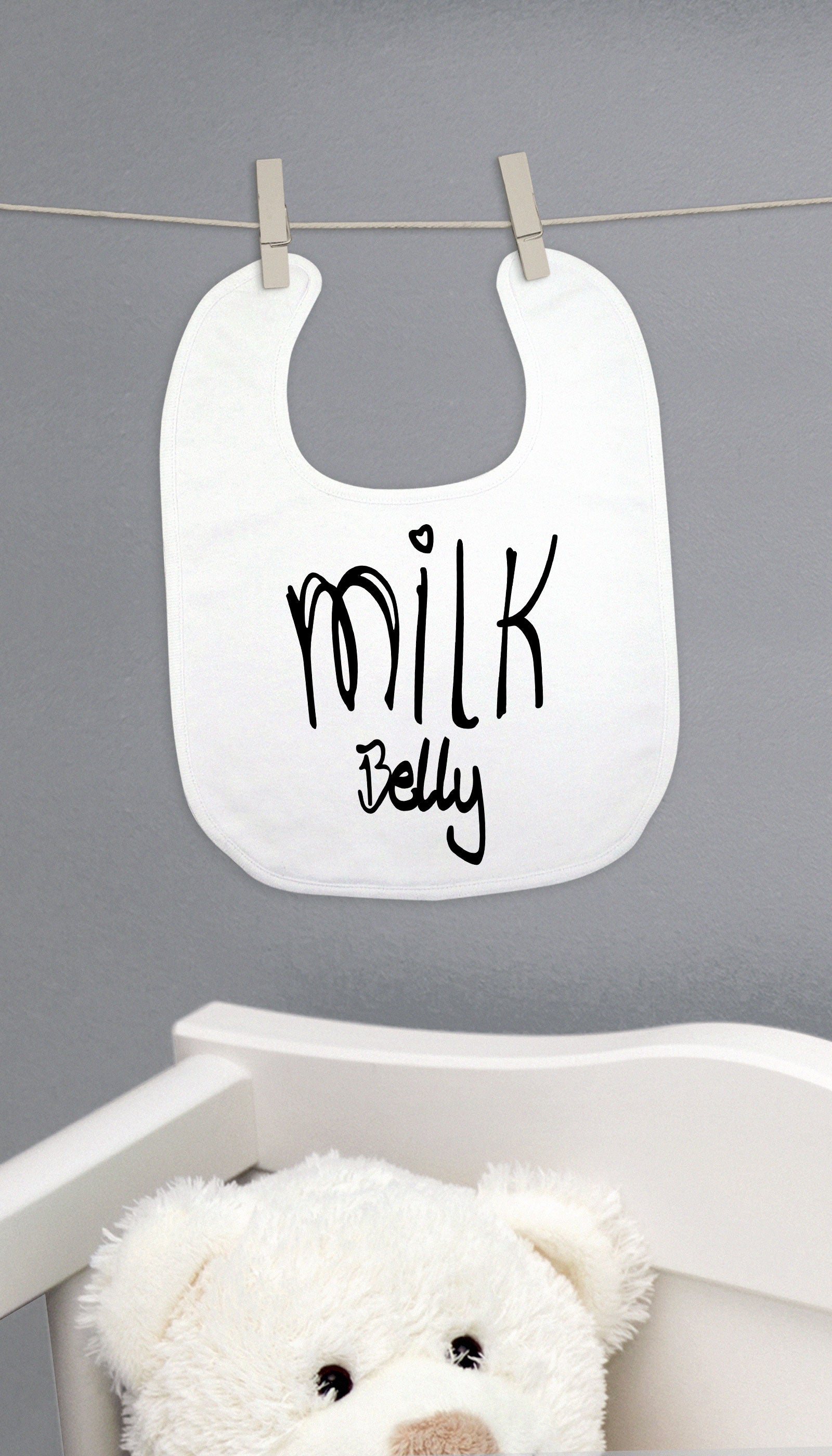Milk Belly Funny Baby Bib Gift | Sarcastic ME