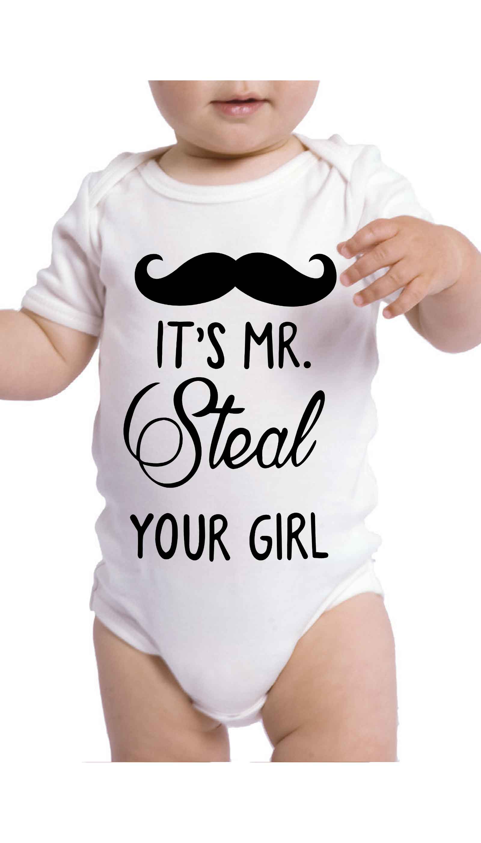 It's Mr. Steal Your Girl Cute & Funny Baby Infant Onesie | Sarcastic ME
