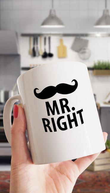 Mr. Right White Mug | Sarcastic Me