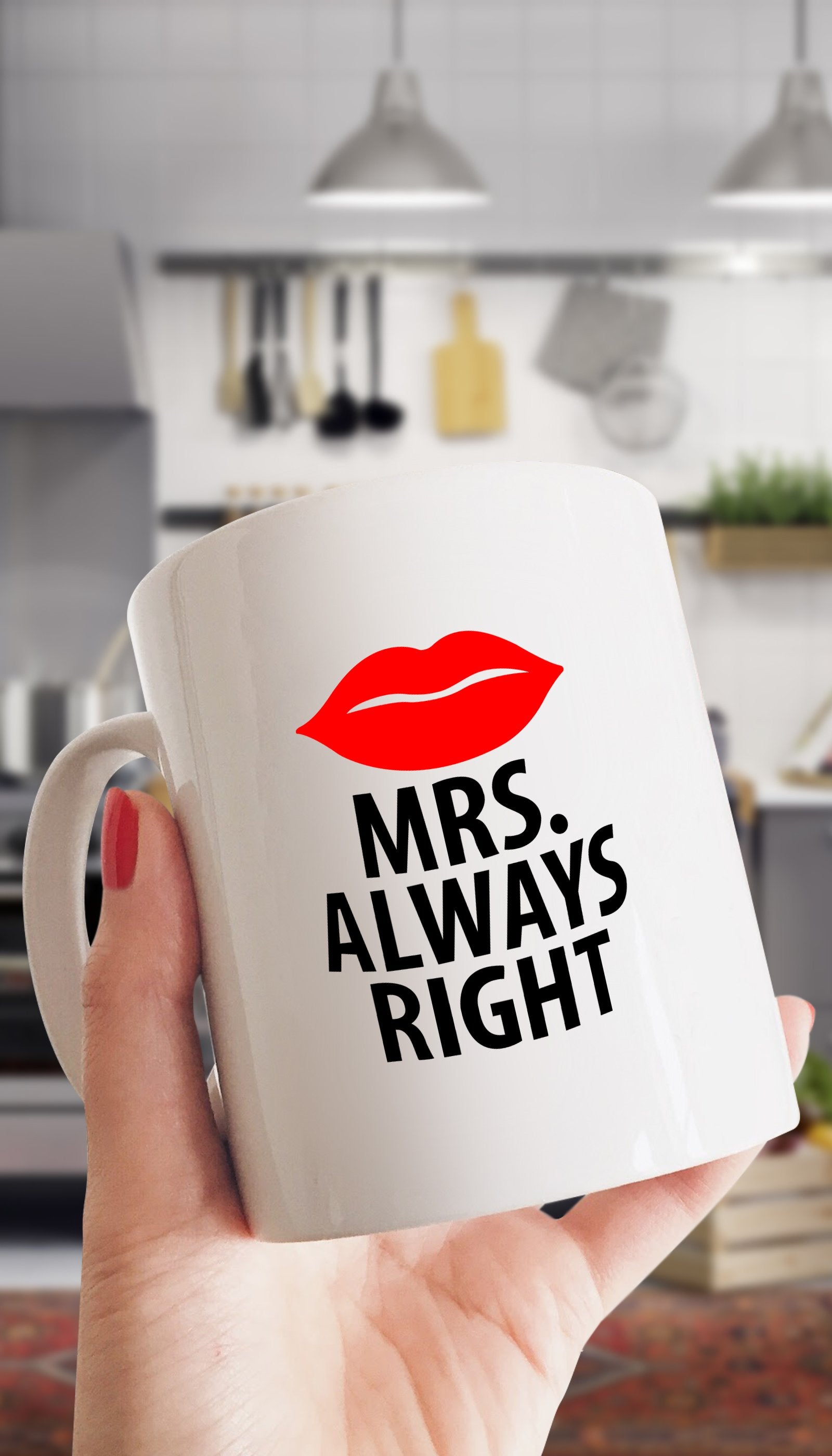 Mrs. Always Right White Mug | Sarcastic Me