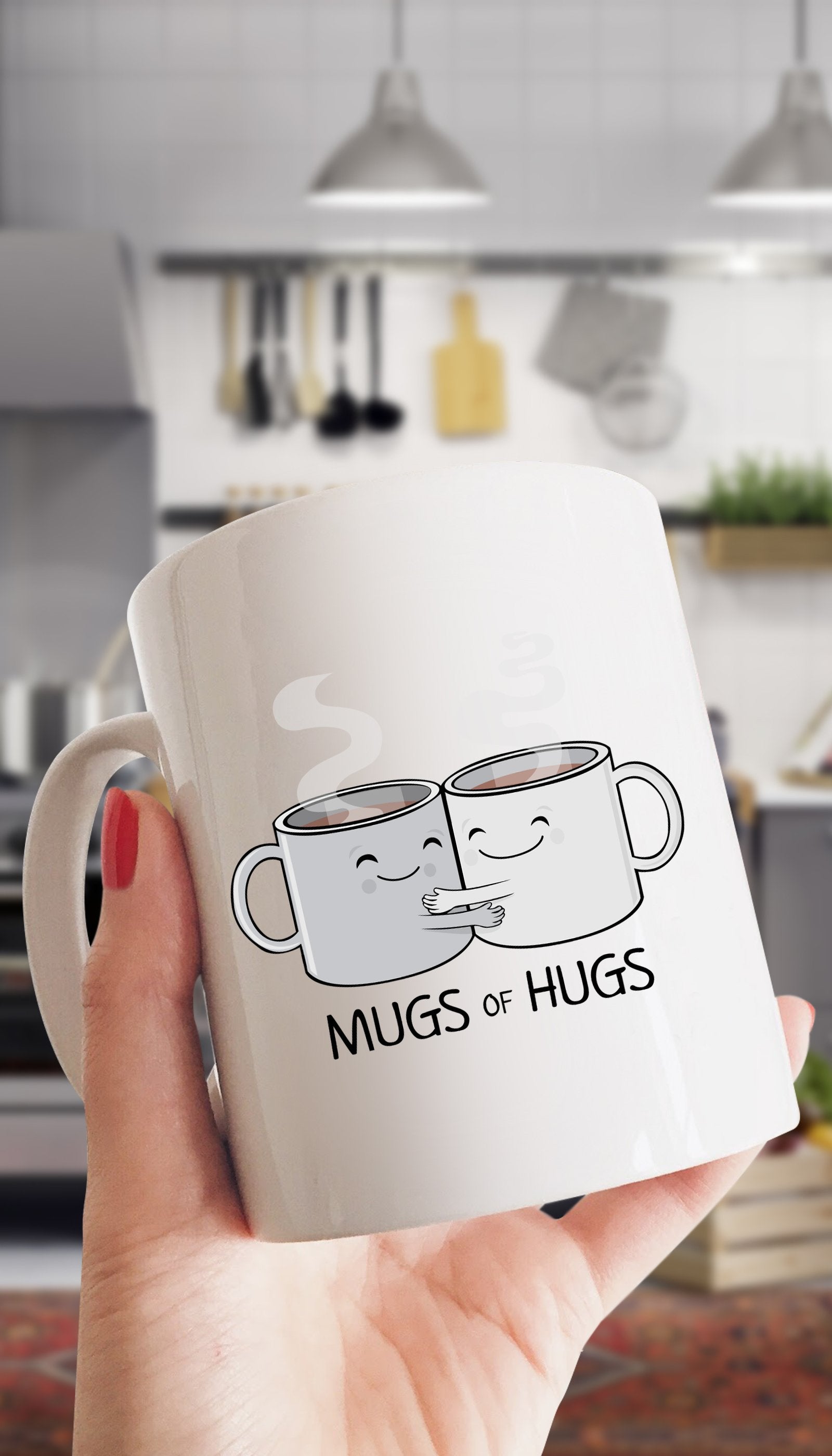 Mugs Of Hugs White Mug | Sarcastic Me