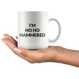 HO HO Hammered Coffee Mug
