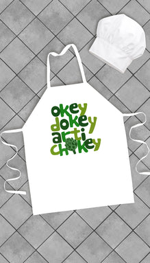 Okey Dokey Artichokey Funny Kitchen Apron