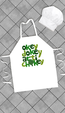 Okey Dokey Artichokey Funny Kitchen Apron | Sarcastic Me