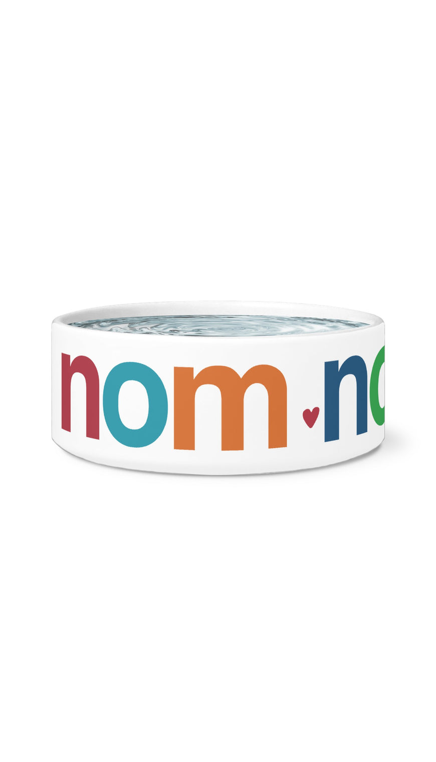 Nom Nom Nom White Pet Bowl | Sarcastic Me