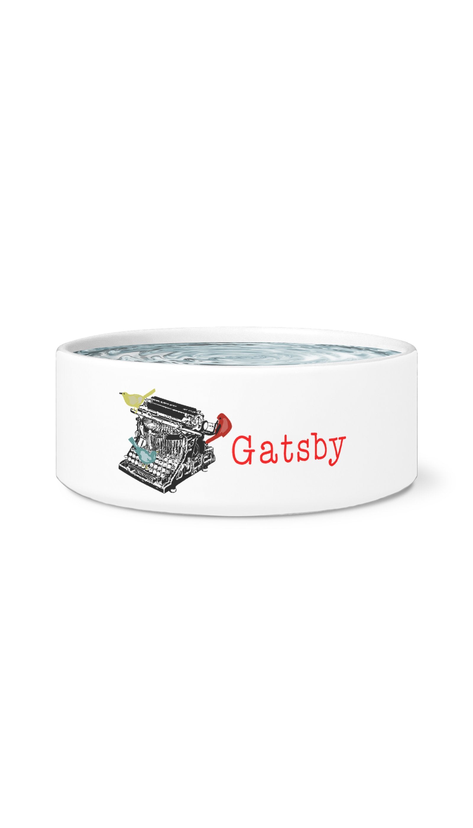 Gatsby White Pet Bowl | Sarcastic Me