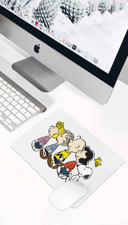 Snoopy And The Peanuts Walking Funny Office Mouse Pad