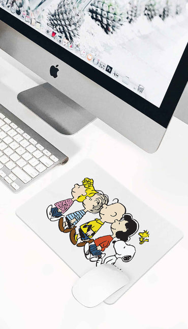 Snoopy And The Peanuts Walking Funny Office Mouse Pad