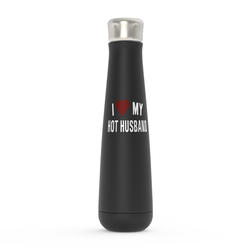 I Love My Hot Husband Peristyle Water Bottles
