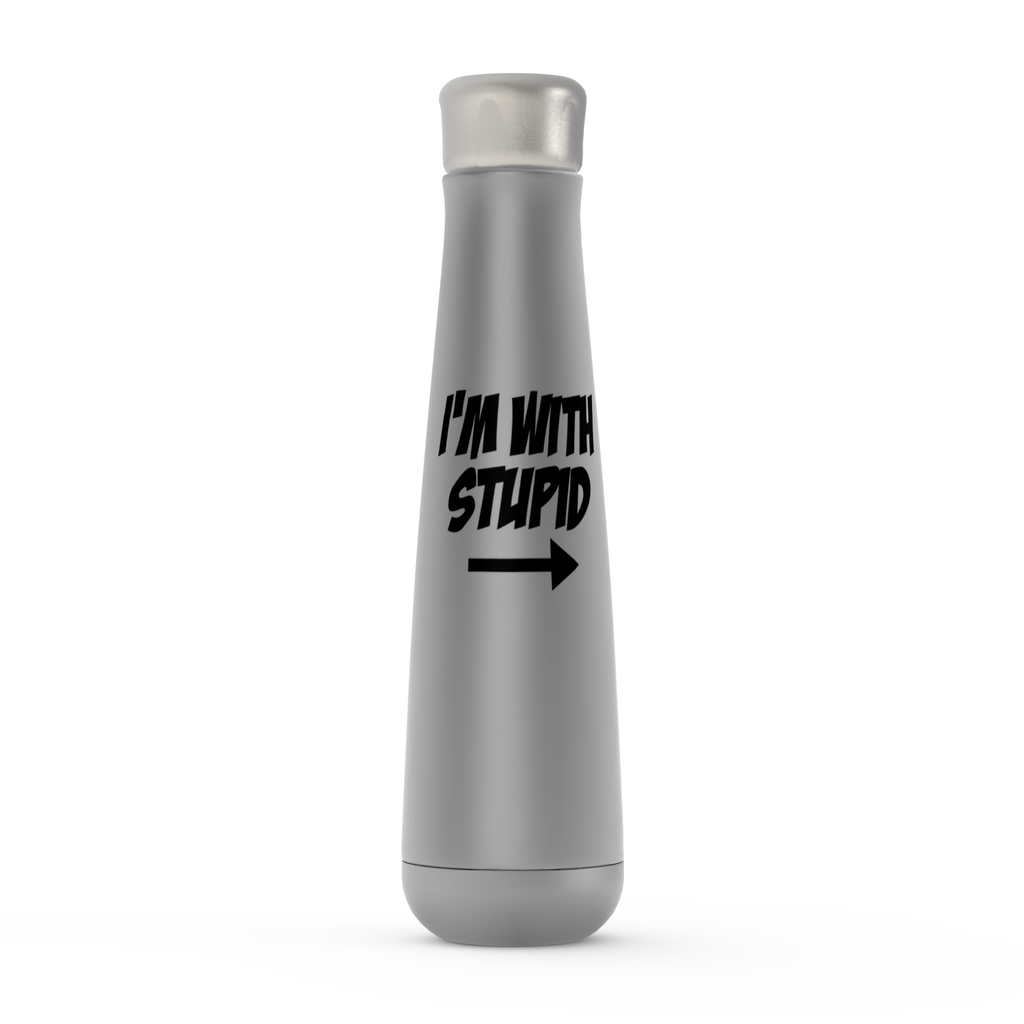 I'm With Stupid Peristyle Water Bottles