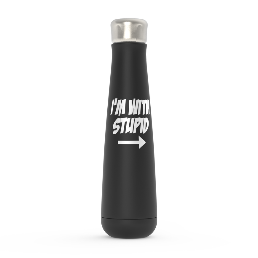 I'm With Stupid Peristyle Water Bottles