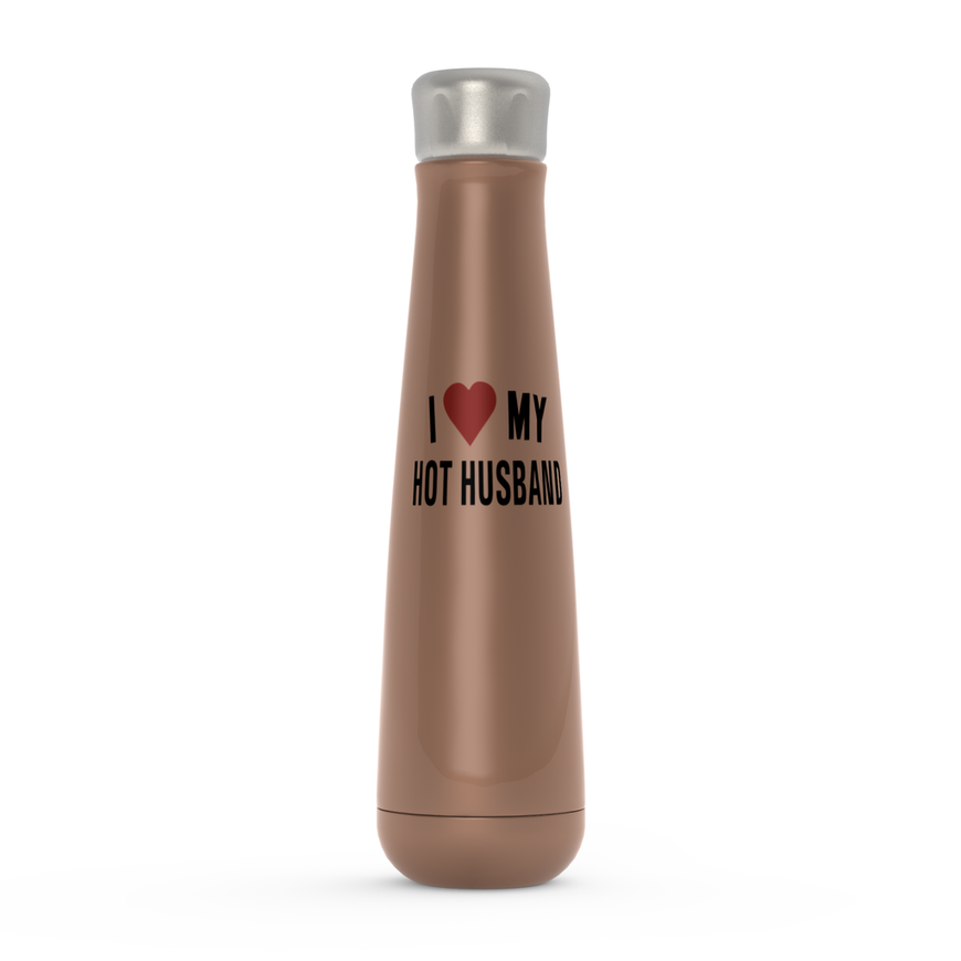 I Love My Hot Husband Peristyle Water Bottles