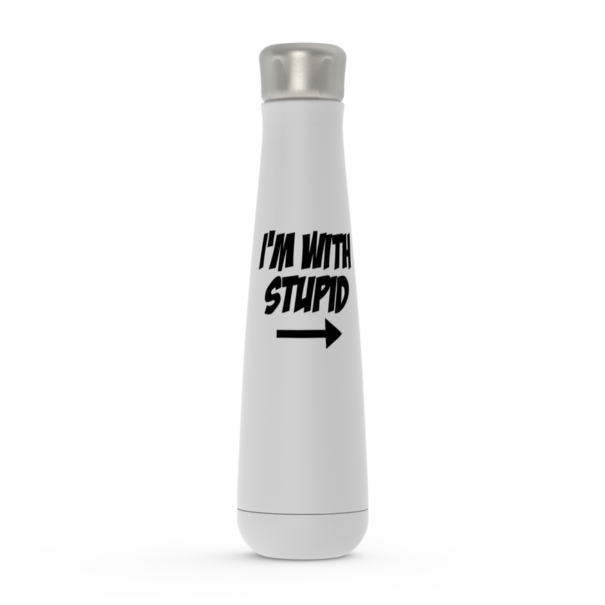 I'm With Stupid Peristyle Water Bottles