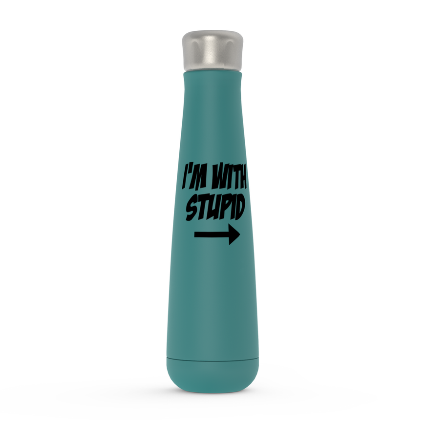 I'm With Stupid Peristyle Water Bottles
