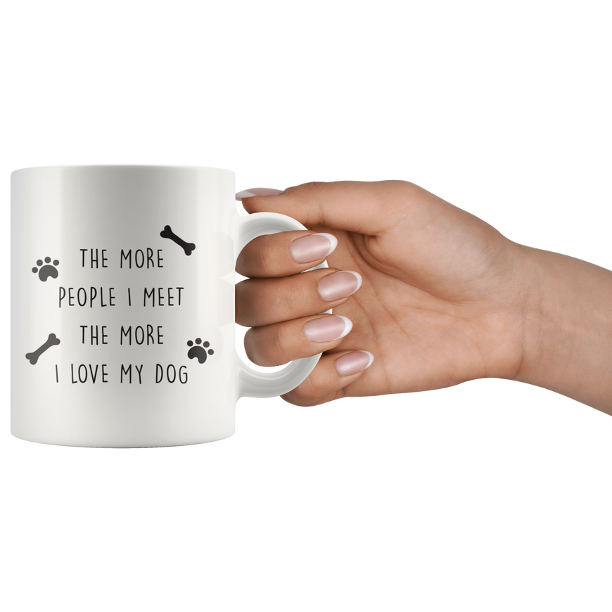 The More People I Meet Coffee Mug