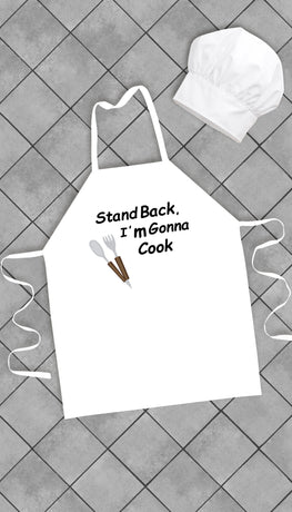 Stand Back, I'm Gonna Cook Funny Kitchen Apron | Sarcastic Me
