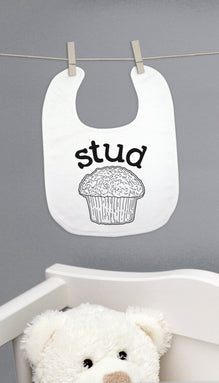 Stud Muffin Funny Baby Bib