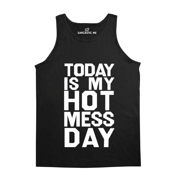 Today Is My Hot Mess Day Black Unisex Tank Top | Sarcastic Me