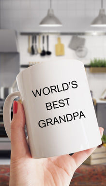 World's Best Grandpa White Mug