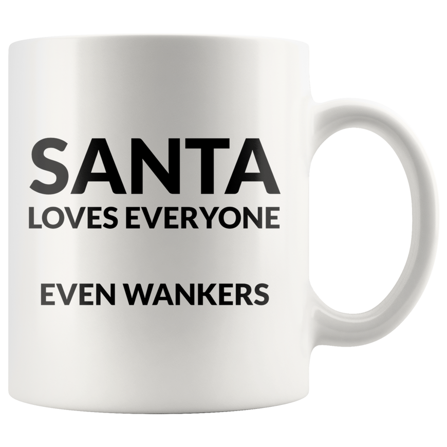 Santa Loves Everyone Coffee Mug