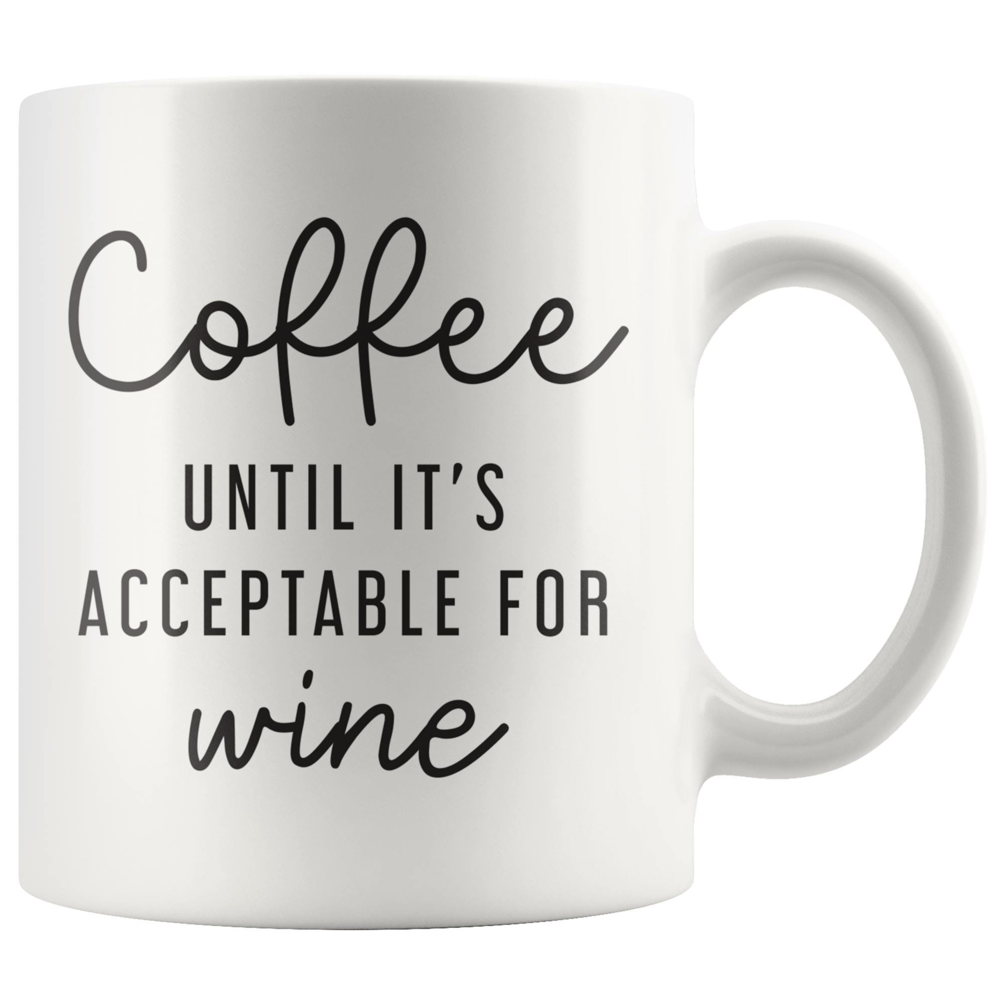 Unacceptable For Wine Coffee Mug